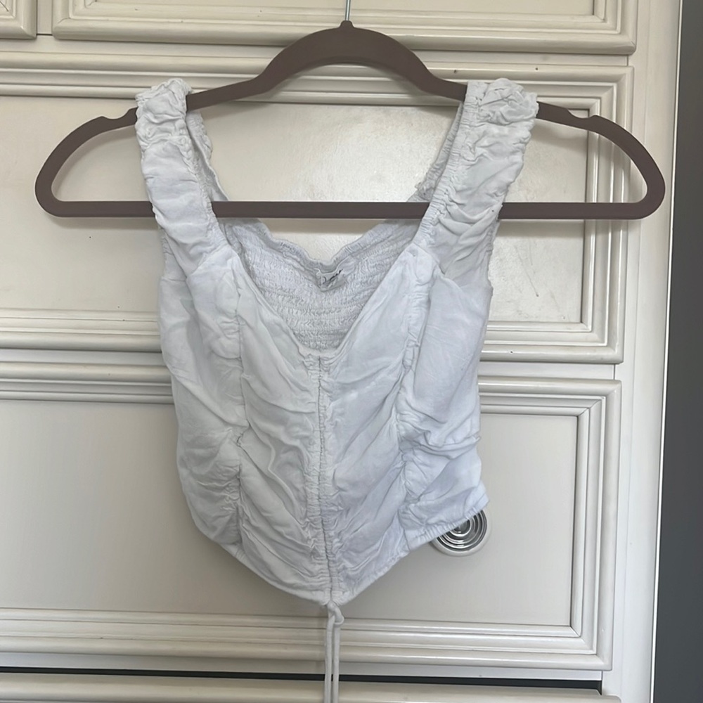 White crop tank